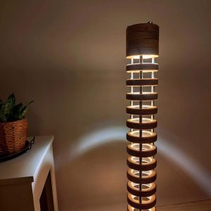 Standing Wood Modern Lamp A2